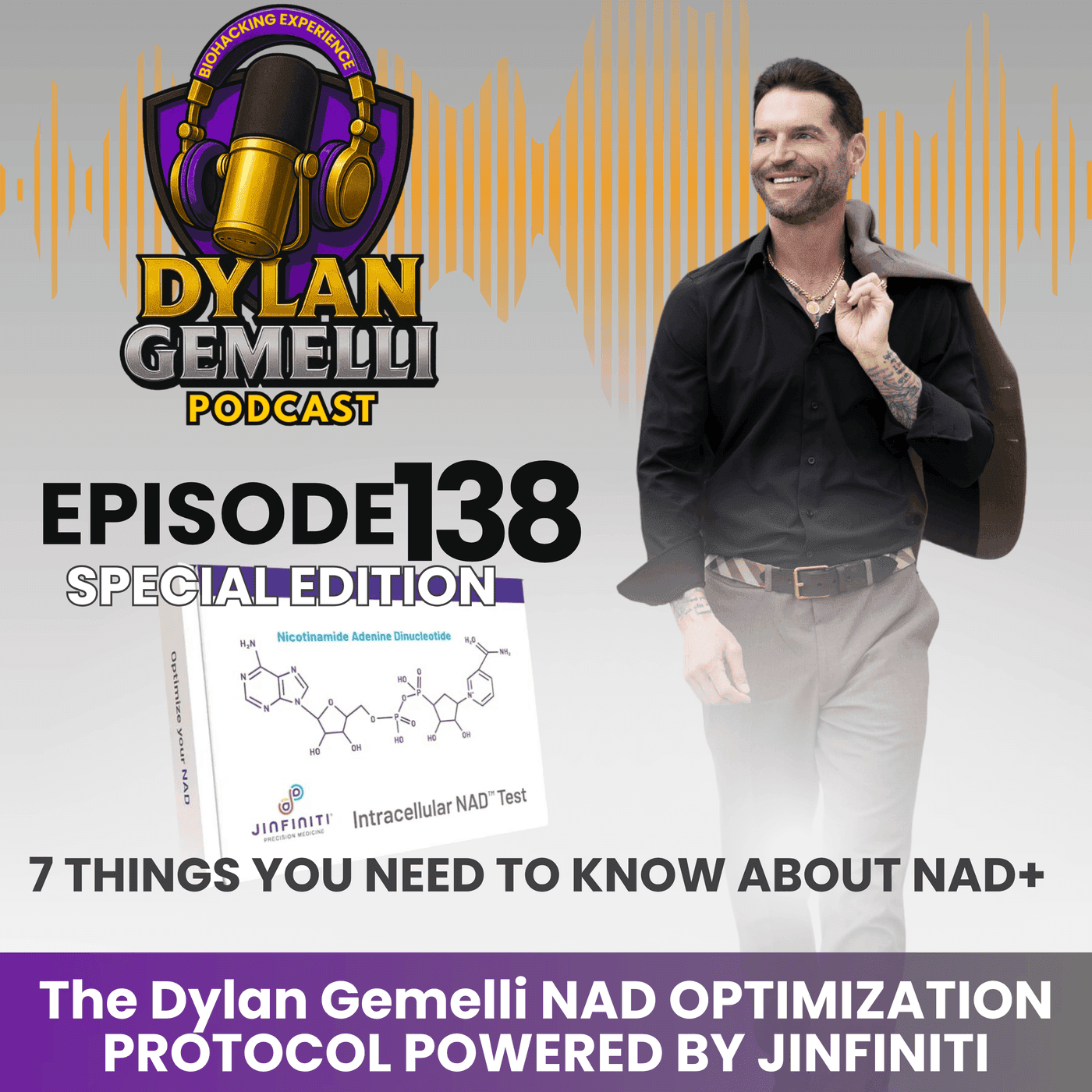 Episode #138:  7 Things YOU NEED To Know about NAD+ !!  The Dylan Gemelli NAD Optimization Protocol POWERED by Jinfiniti!